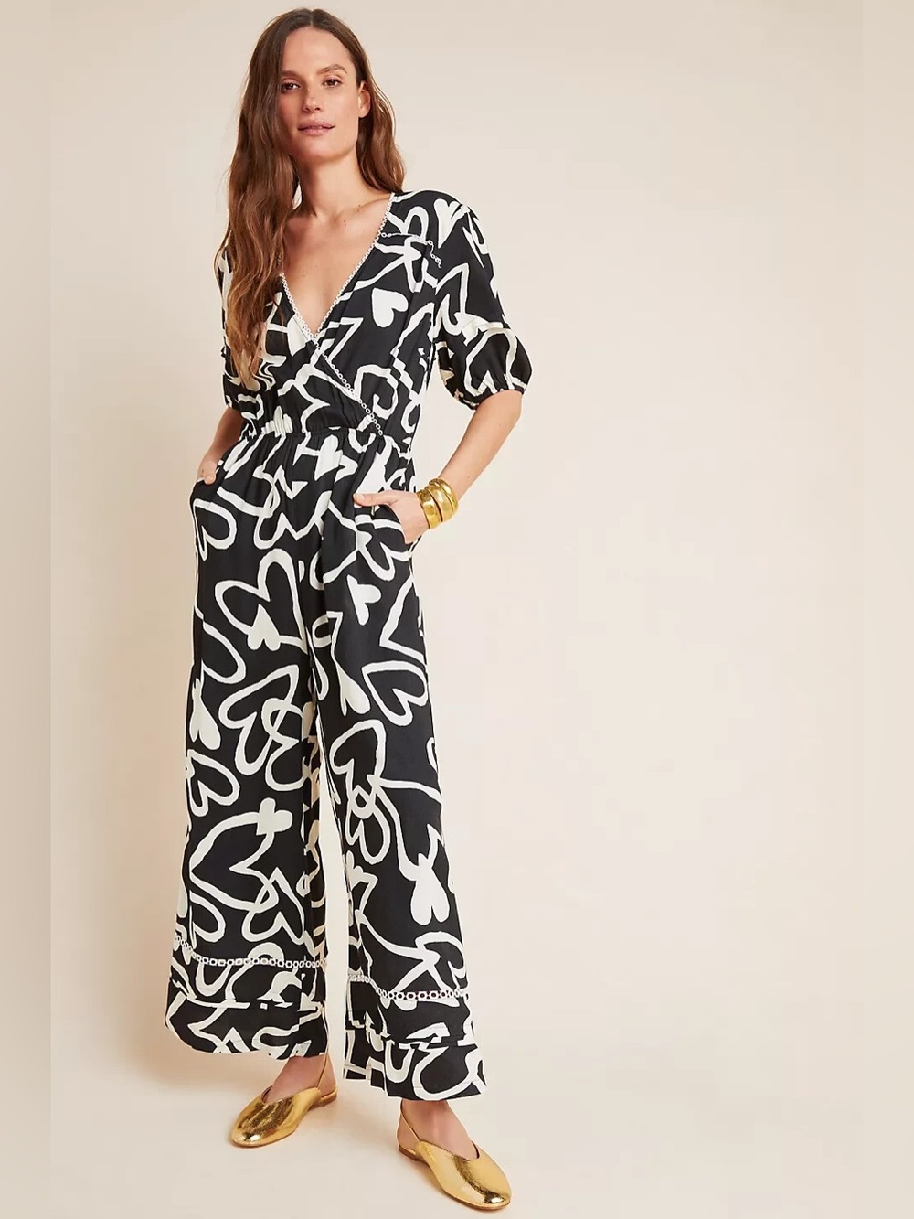 Farm Rio‎ Sinead Hearts Jumpsuit